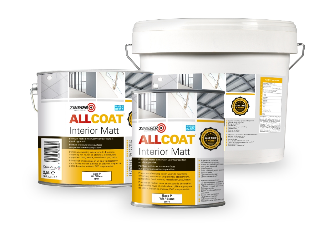 Zinsser Allcoat Interior Matt verpakkingen